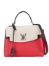 Lockme Ever BB, &pound;850, Handbags, Black/Cream/Red, Leather, Front view